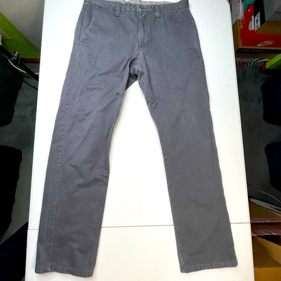 Calvin Klein Other - Calvin Klein Mens Blue Gray Khaki Flat Front Size 31 x 30 Cotton Slacks Pants